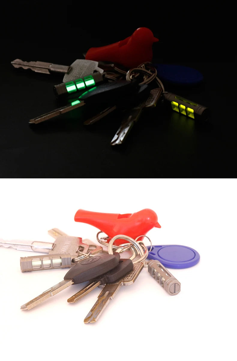 Titanium Tritium Lantern Keychain